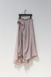 Marc Le Bihan irregular wrinkled silk skirt series 2503 deadwood rose